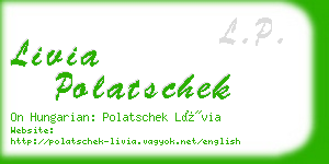 livia polatschek business card